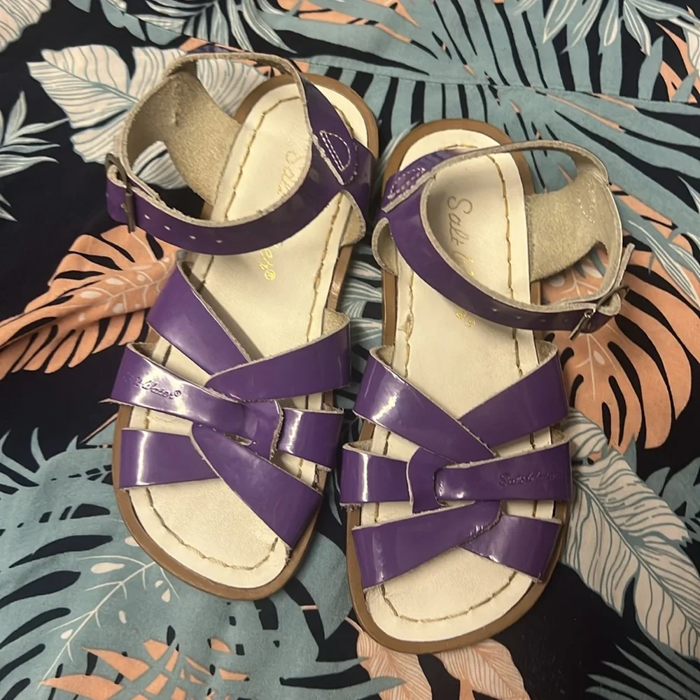 Saltwater purple sandals size 11 - Picture 2 of 4
